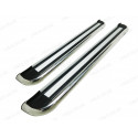 Side Steps with Running Board Top Stainless Steel 2.5"