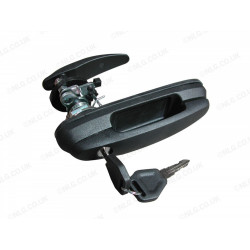 Rear locking handle for hardtop Cover King Top
