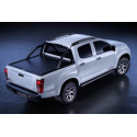 Mountain Top Aluminium Rolladen Schwartz Toyota Hilux DC 2016+