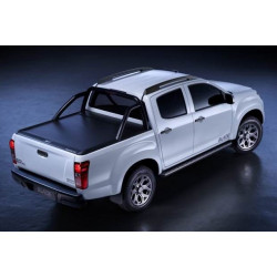 Mountain Top Aluminium Roll cover, black Toyota Hilux Extra Cab