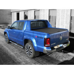 Mountain Top Aluminium Roll cover black VW Amarok Aventura 2016- D/C