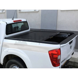 Mountain Top Aluminium Rolladen schwartz Nissan Navara NP300 2015- D/C