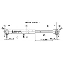 Písty CKT 05 -250N pro hardtop mitsubishi MZ313658S3