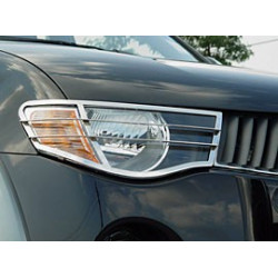 Head Light Guards Stainless Steel for Mitsubishi L200.MK.5 (Triton)