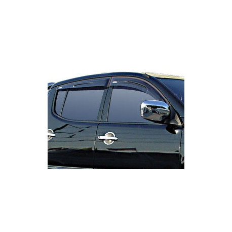  Wind Deflectors Slim-Line, Light Smoke for Mitsubishi L200. till 2005 